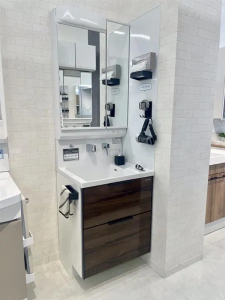 洗面台（洗面所） ファミーユ 間口60cm チェスナットミディアム（25年8